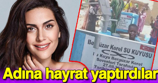 Hayranları Bergüzar Korel adına hayrat yaptırdı