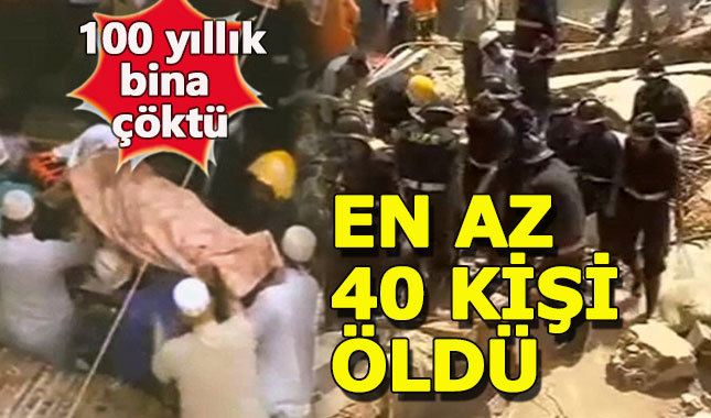 Hindistan'da enkaz faciası: 40'tan fazla ölü var