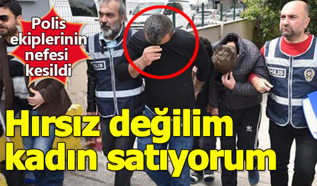 Hırsız değilim kadın satıcısıyım