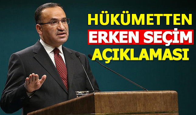 Hükümet "erken seçim" için tarih verdi