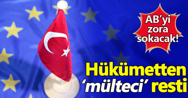Hükümetten AB'ye "mülteci" resti