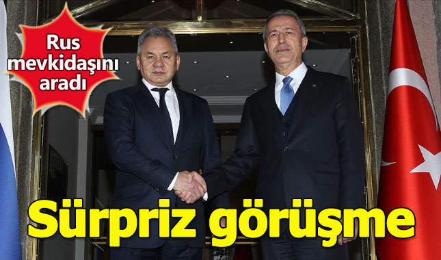 Hulusi Akar, Rus mevkidaşıyla görüştü