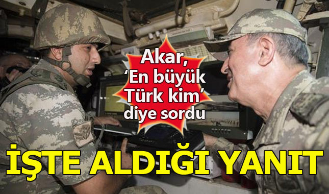 Hulusi Akar'dan nöbetteki askere: Malatya'daki en büyük Türk kim?