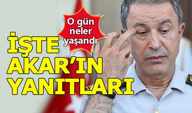 Hulusi Akar'ın komisyona verdiği yanıtlar açıklandı