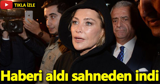 Hülya Avşar saldırı haberini alınca sahneden indi