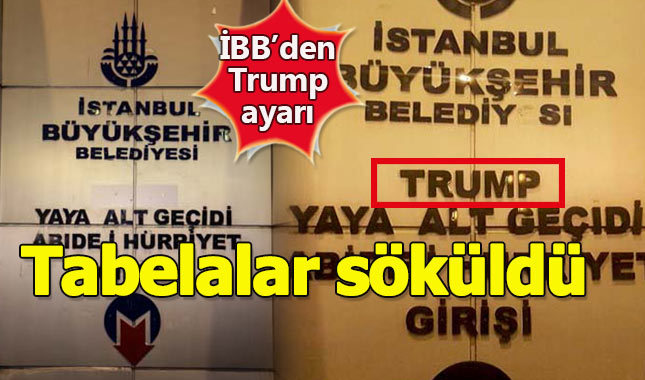 İBB'den Kudüs tepkisi, Trump yönlendirmeleri söküldü