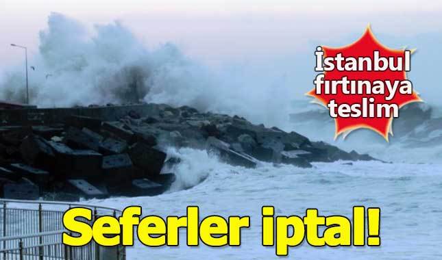 İDO seferleri fırtına nedeniyle iptal edildi