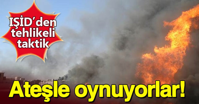 IŞİD petrol kuyularını ateşe verdi