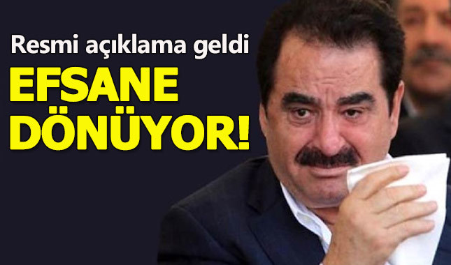 İbrahim Tatlıses müjdeyi verdi! 'Efsane' geri dönüyor'