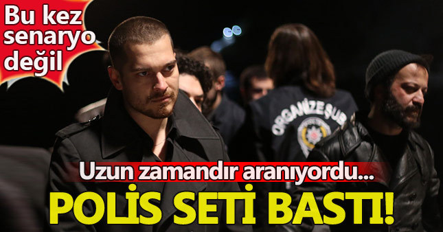 İçerde dizisinin setine polis baskını