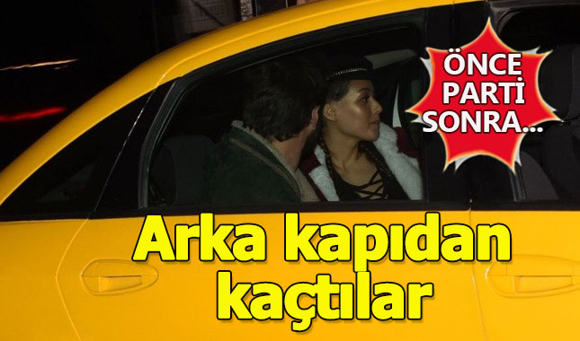İkili yakalanmamak için arka kapıdan kaçtı