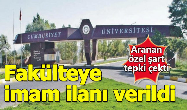 İletişim fakültesine 'imam' ilanı verildi