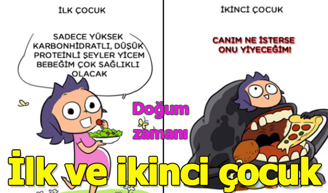 İlk ve İkinci Kez Çocuk Sahibi Olmak Arasındaki Farkları Tüm Gerçekliğiyle Anlatan Birbirinden Eğlenceli Karikatürler