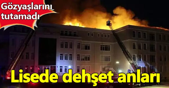 İmam Hatip Lisesi'nde korkutan yangın