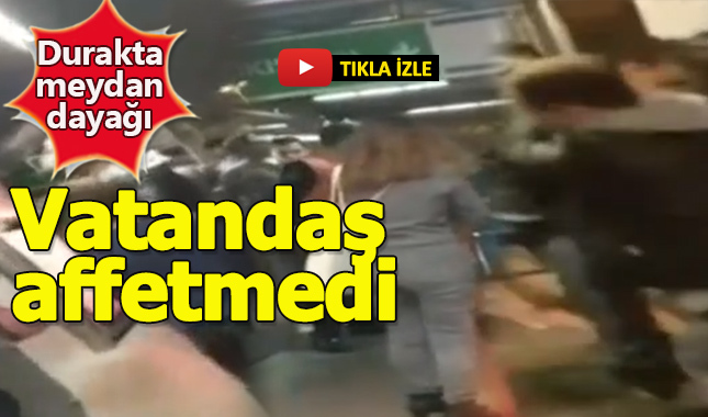 İncirli Metrobüs durağında görevliye saldıran şahsa meydan dayağı
