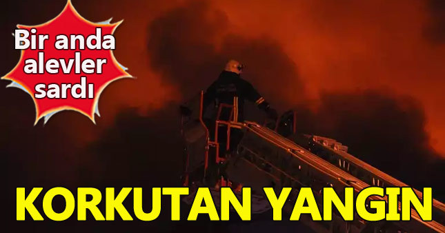 İnegöl'de mobilya imalathanesinde korkutan yangın