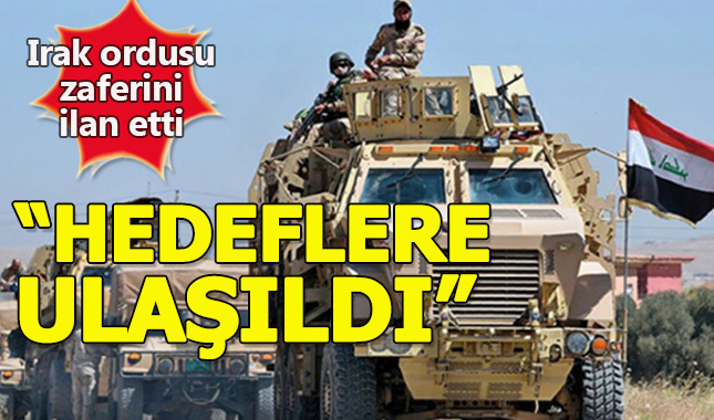 Irak Ordusu ülkenin kuzeyinde zaferini ilan etti