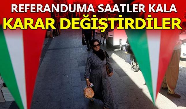 Irak'taki referandum öncesi 'evet' çağrısı - Kuzey Irak referandum