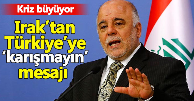 Irak'tan Türkiye'ye 'bayrak' mesajı