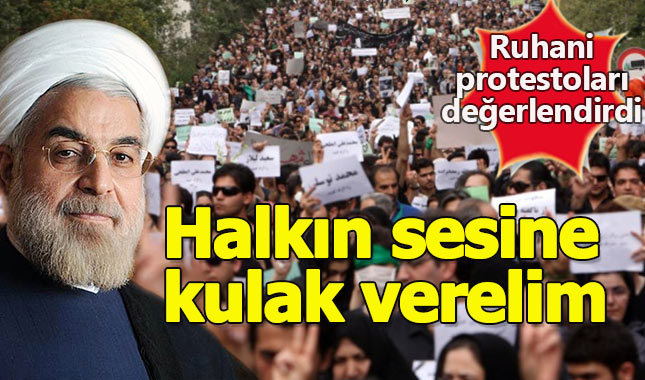 İran lideri Ruhani protestoları haklı buldu