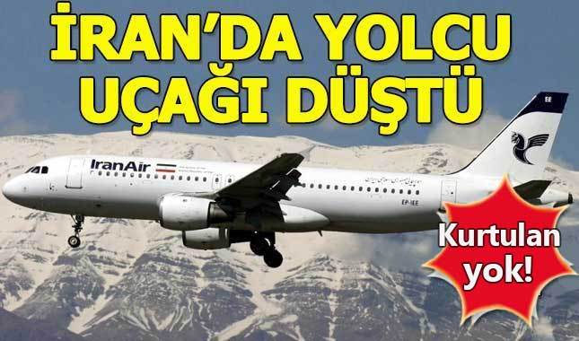 İran'da yolcu uçağı düştü: 66 kişi can verdi