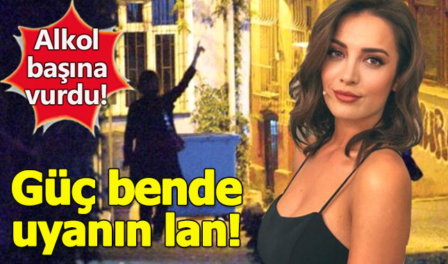 İrem Sak alkollü şekilde mahalleyi birbirine kattı