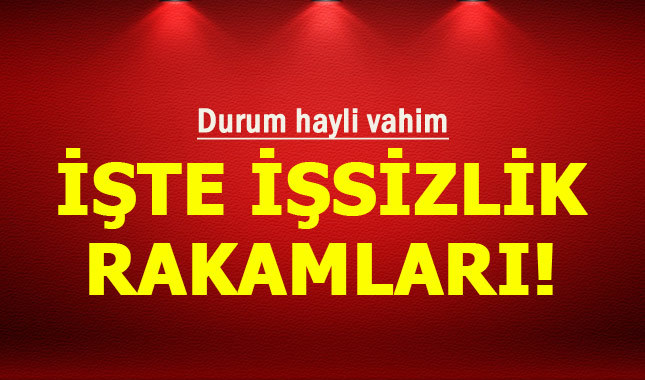 İşsizlik oranları kaç oldu işte rakamları