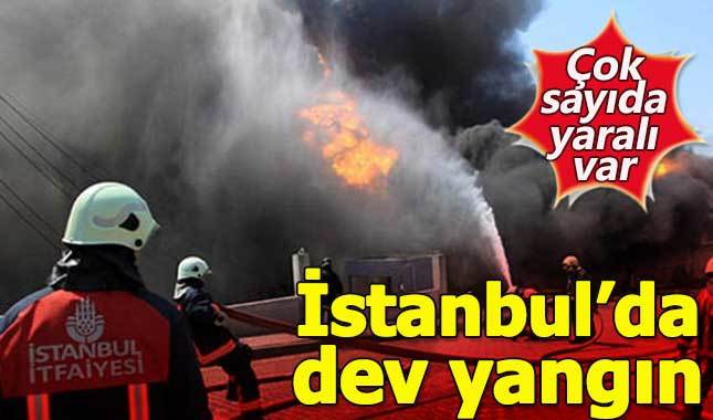 İstanbul Gaziosmanpaşa'da korkutan yangın