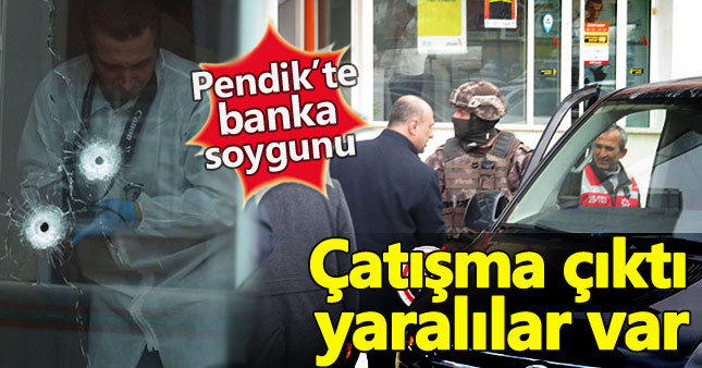 İstanbul Pendik'te banka soygunu girişimi