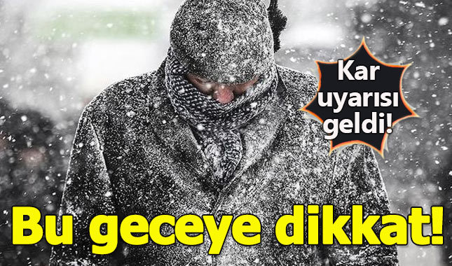 İstanbul için kar uyarısı geldi - İstanbul'a kar ne zaman yağacak?