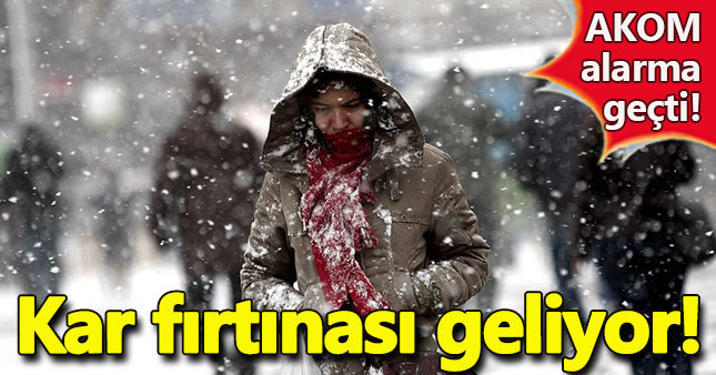 İstanbul'a kar fırtınası geliyor!