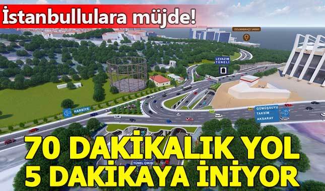 İstanbul'da 70 dakikalık yolun süresi 5 dakikaya inecek