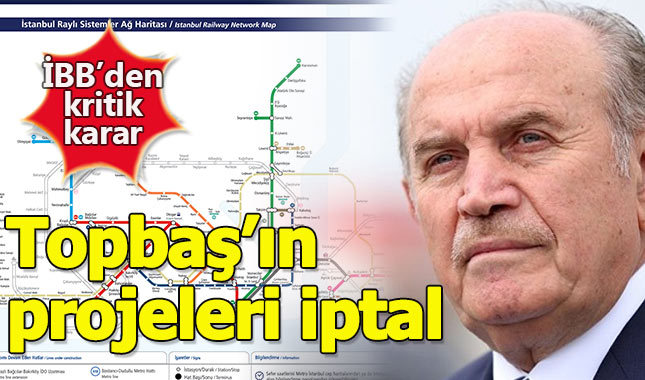 İstanbul'da Topbaş imzalı 6 proje iptal edildi