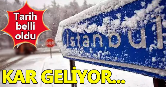 İstanbul'da beklenen kar geliyor