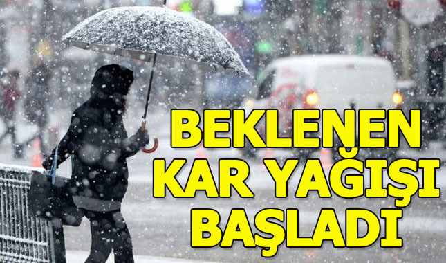 İstanbul'da beklenen kar yağışı başladı | Yağış kaç gün sürecek | 7 Ocak okullar tatil mi?