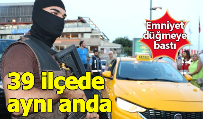 İstanbul'da hava destekli huzur operasyonu