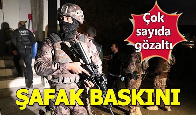 İstanbul'da helikopter destekli şafak operasyonu