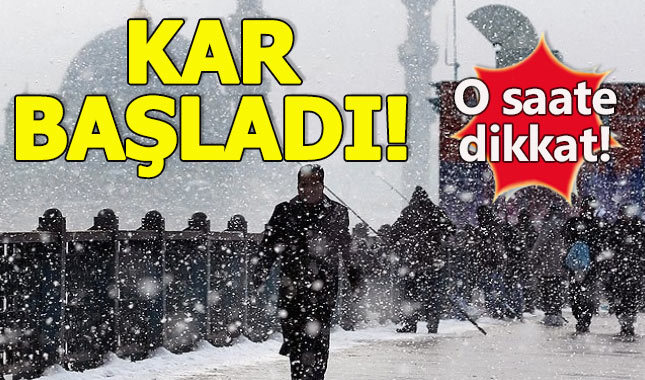 İstanbul'da kar yağışı başladı - İstanbul Hava durumu 24-25 ocak