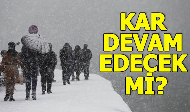 İstanbul'da kar yağışı devam edecek mi?