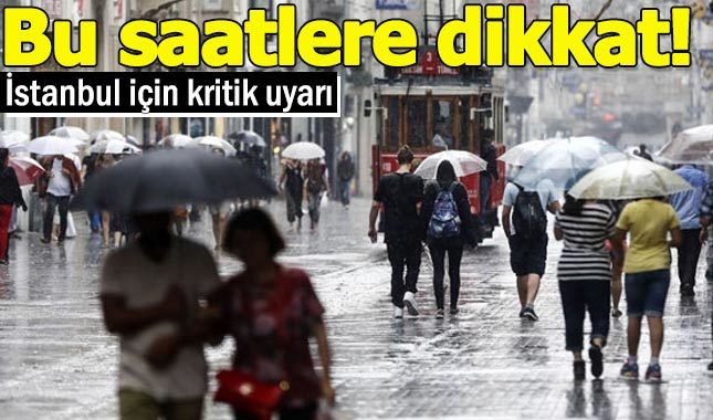 İstanbul'da yağmur ne zaman başlayacak?