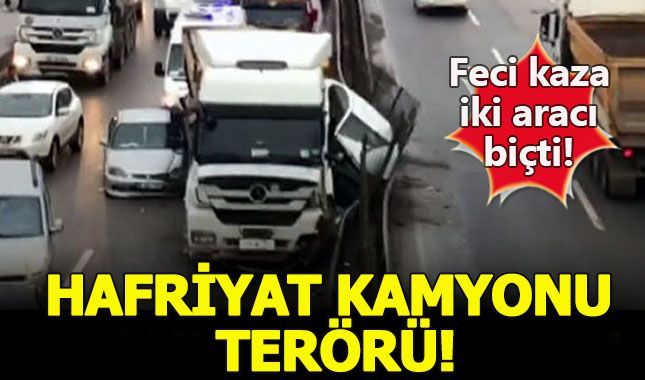 İstanbul'da yine Hafriyat kamyonu terörü yaşandı!