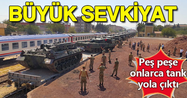 İstanbul'dan Gaziantep'e tank sevkiyatı