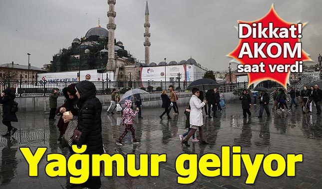İstanbul'un 5 ilçesine sağanak yağmur uyarısı!