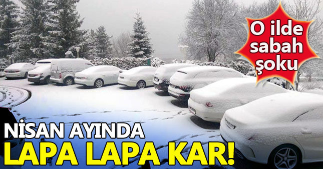 İstanbul'un dibinde Nisan ayında kar yağdı