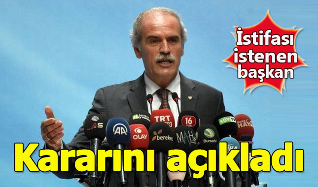 İstifası istenen belediye başkanı Recep Altepe kararını açıkladı