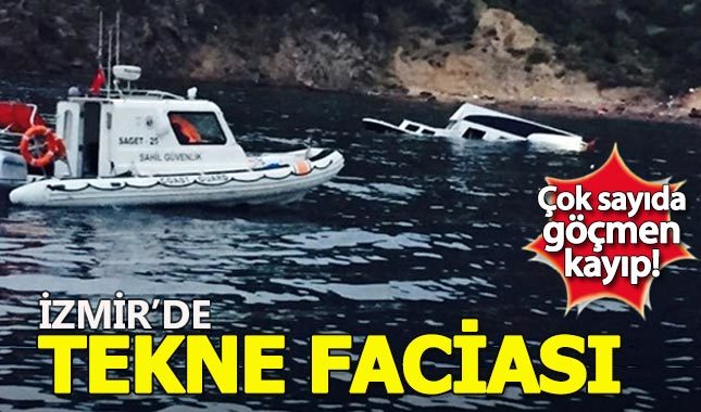 İzmir'de tekne battı: 10 göçmen kayıp