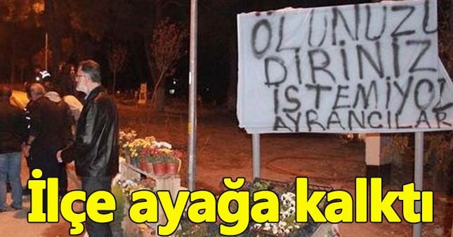 İzmir’de terörist cenazesine büyük tepki