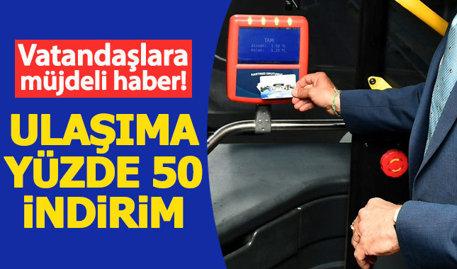İzmir'de ulaşıma yüzde 50 indirim geldi