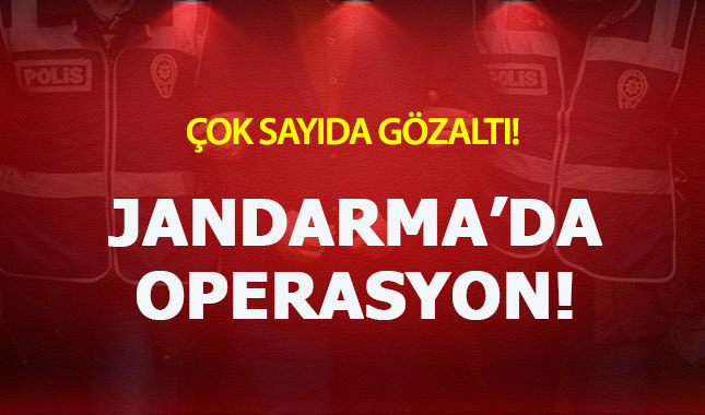 Jandarma Komutanlığı'nda FETÖ operasyonu: Çok sayıda gözaltı