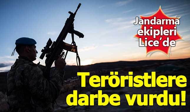 Jandarmadan teröristlere Lice'de ağır darbe!
